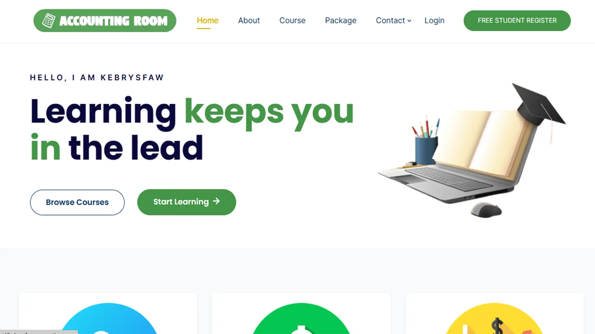 Kebrysfaw Accounting website project by Happy Creatives